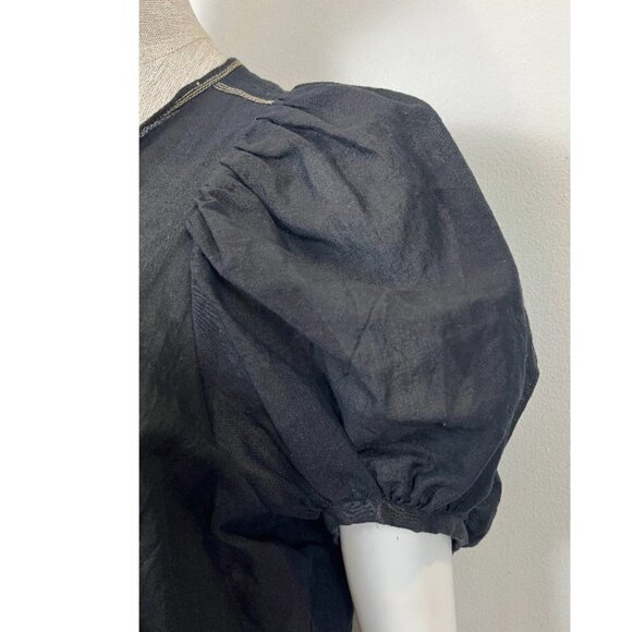 NATIVE VILLAGE BUTTON BLOUSE M - Picture 5 of 8